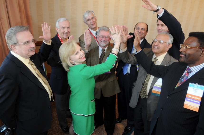 Dana Wallace with the ACAAI Board of Regents during her presidential term