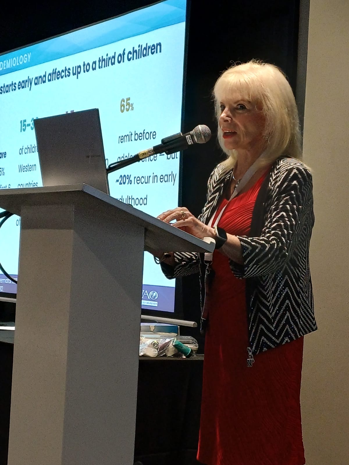 Dana Wallace presenting at a World Allergy Training School (WATS) workshop